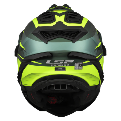 LS2 MX701 EXPLORER SPIRE GREEN H-VIS YELLOW