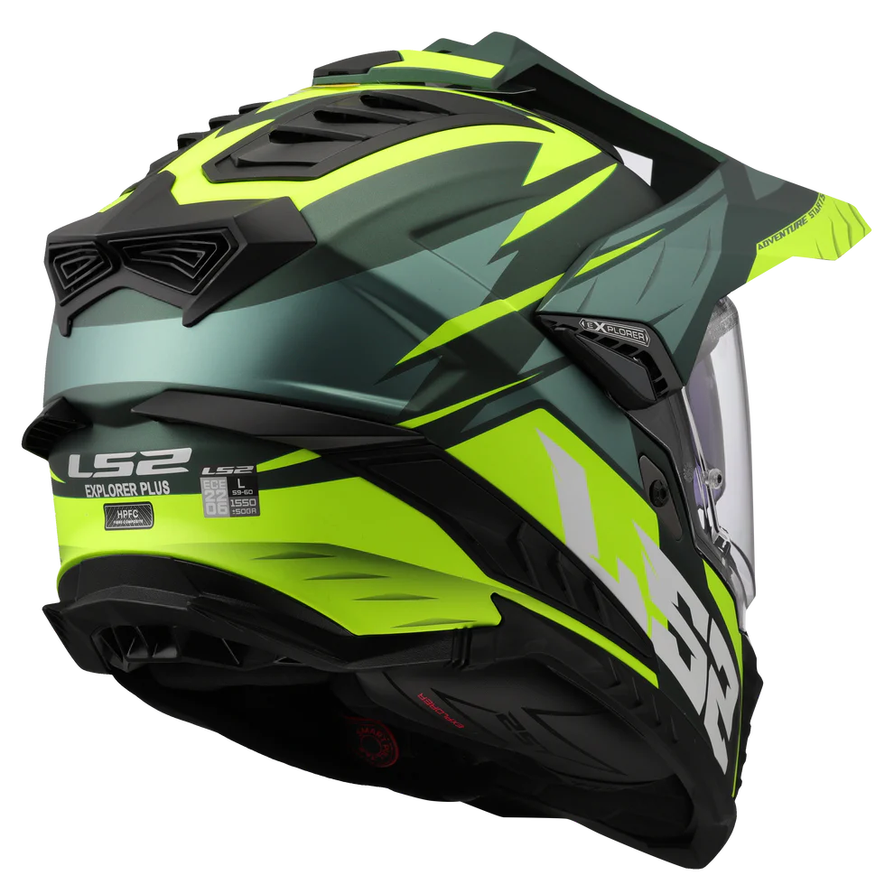 LS2 MX701 EXPLORER SPIRE GREEN H-VIS YELLOW
