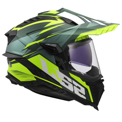 LS2 MX701 EXPLORER SPIRE GREEN H-VIS YELLOW