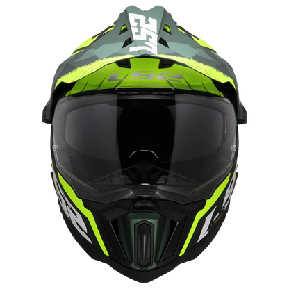 LS2 MX701 EXPLORER SPIRE GREEN H-VIS YELLOW