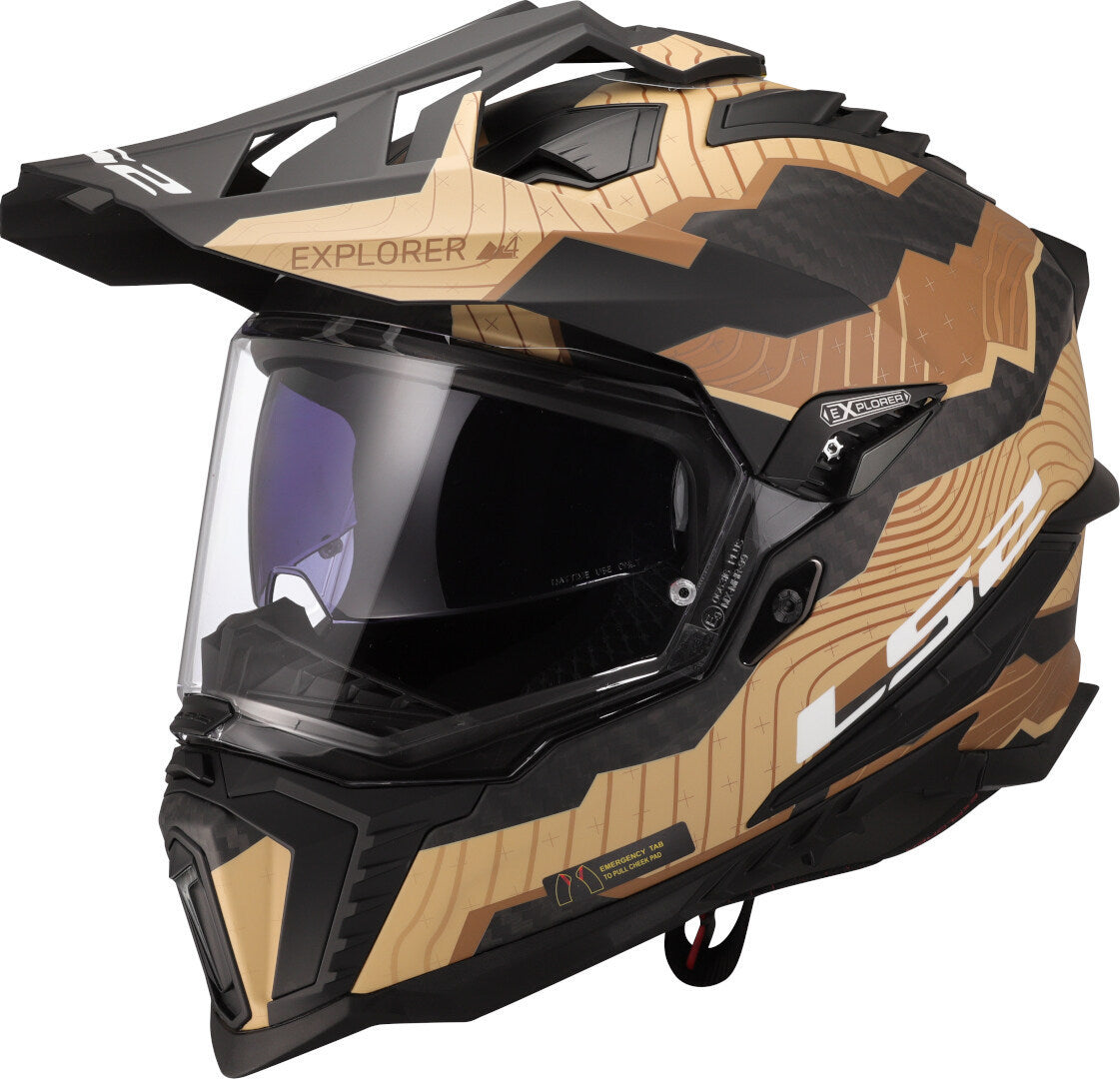 LS2 MX701 CARBON EXPLORER TRICK SAND
