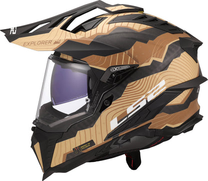 LS2 MX701 CARBON EXPLORER TRICK SAND