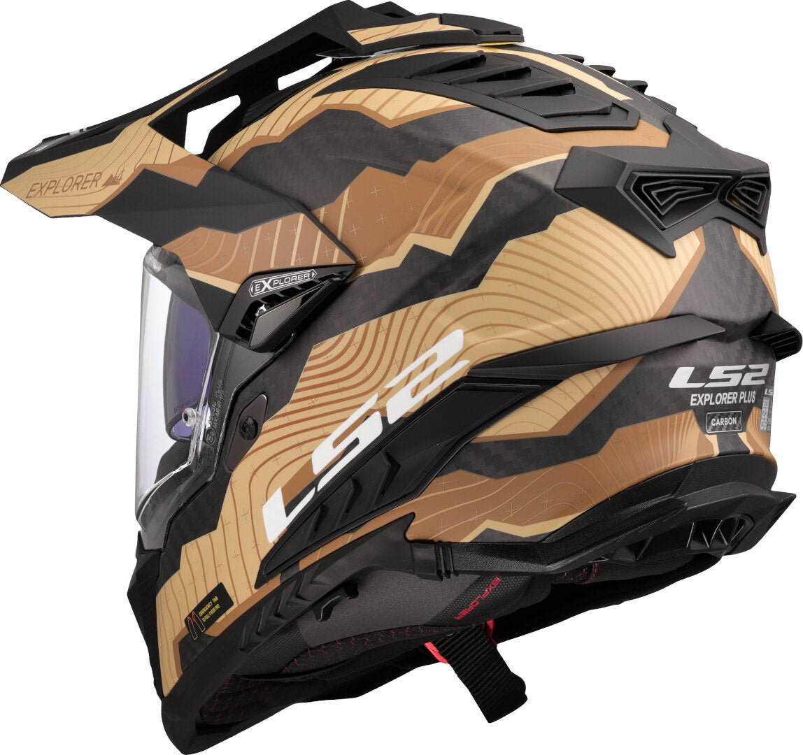 LS2 MX701 CARBON EXPLORER TRICK SAND