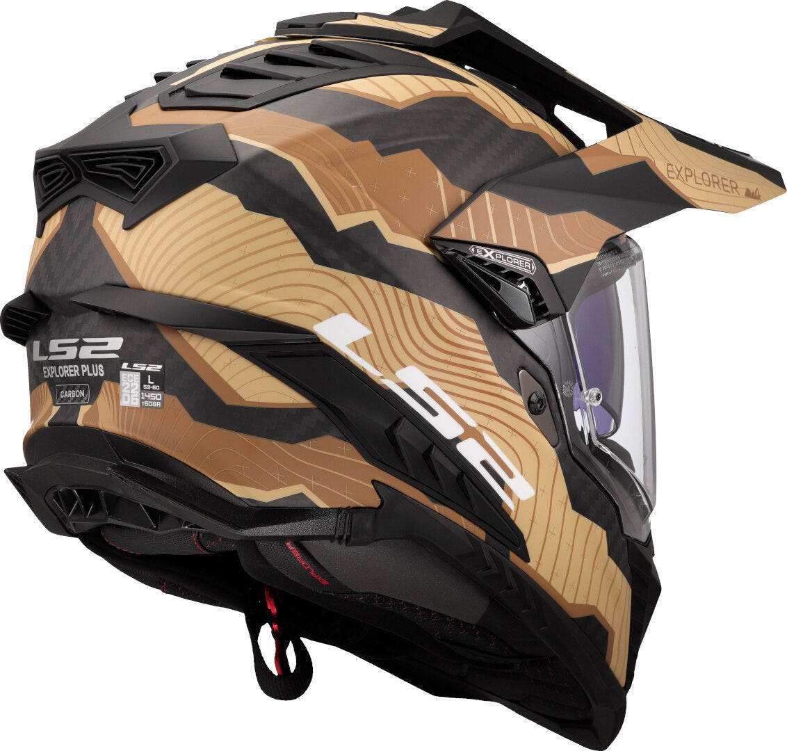 LS2 MX701 CARBON EXPLORER TRICK SAND