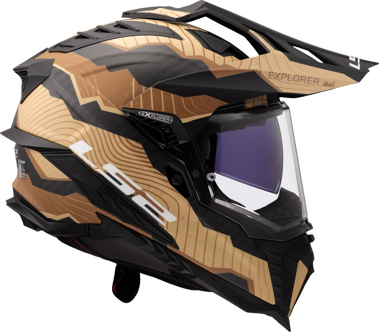 LS2 MX701 CARBON EXPLORER TRICK SAND