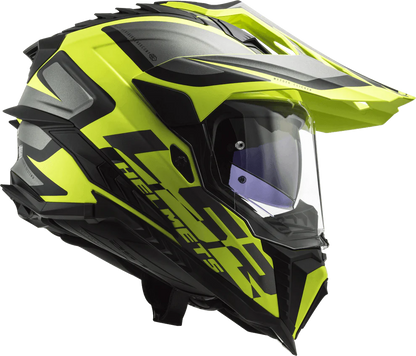 LS2 MX701 EXPLORER ALTER MATT BLACK H-V YELLOW