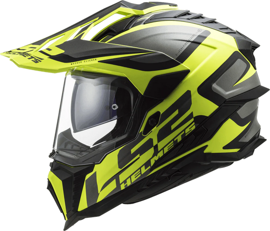 LS2 MX701 EXPLORER ALTER MATT BLACK H-V YELLOW