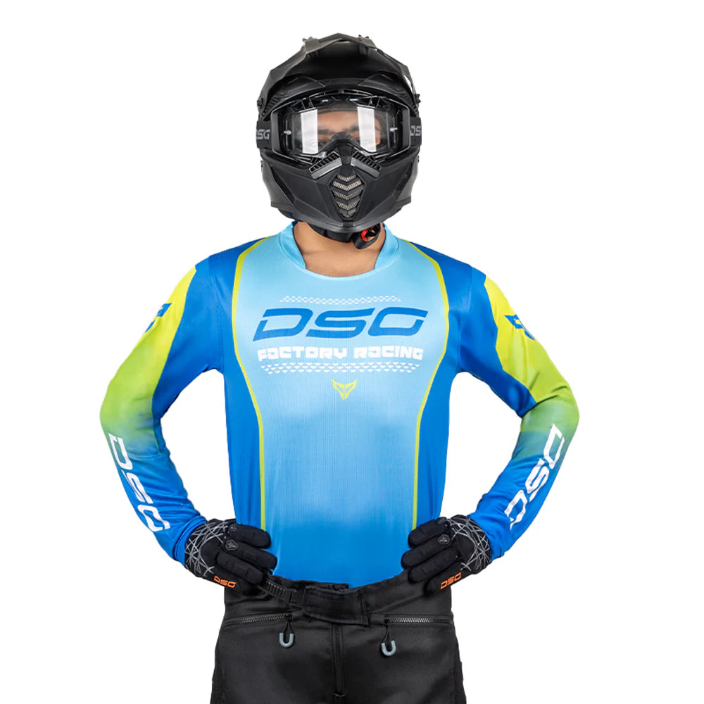 DSG FACTORY RACING JERSEY: AQUA BLUE