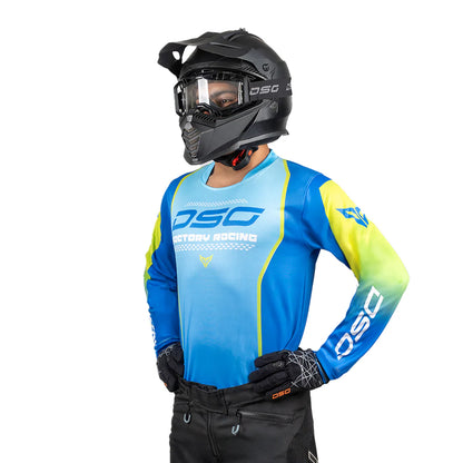 DSG FACTORY RACING JERSEY: AQUA BLUE