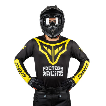 DSG ALPHA RACING JERSEY: BLACK YELLOW