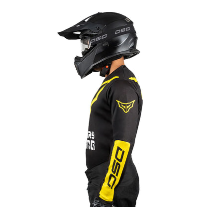 DSG ALPHA RACING JERSEY: BLACK YELLOW