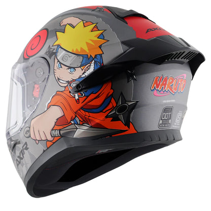 AXOR SABER NARUTO HELMET DULL BLACK ORANGE