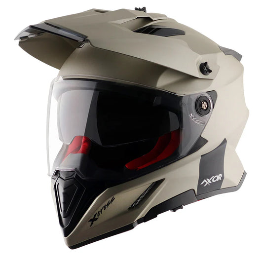 AXOR X-CROSS DUAL VISOR HELMET - NICKEL