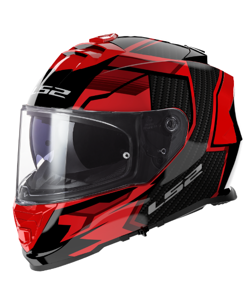 LS2 F800 STORM II TRACKER BLACK RED