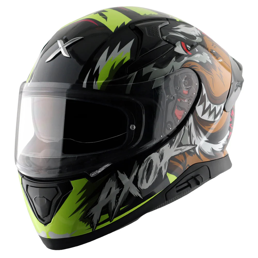 AXOR APEX FALCON HELMET BLACK NEON YELLOW