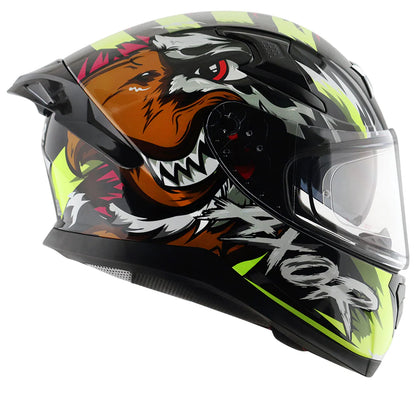 AXOR APEX FALCON HELMET BLACK NEON YELLOW