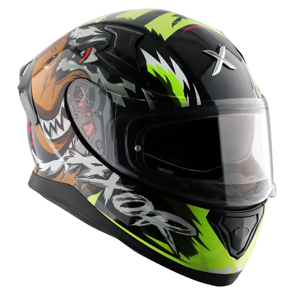 AXOR APEX FALCON HELMET BLACK NEON YELLOW