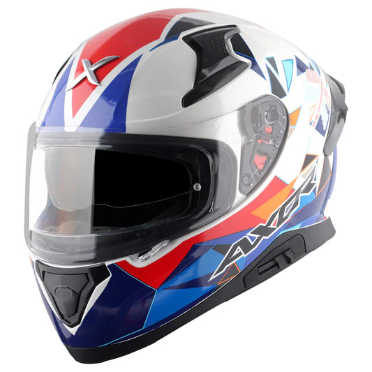 AXOR APEX PRISM HELMET WHITE BLUE