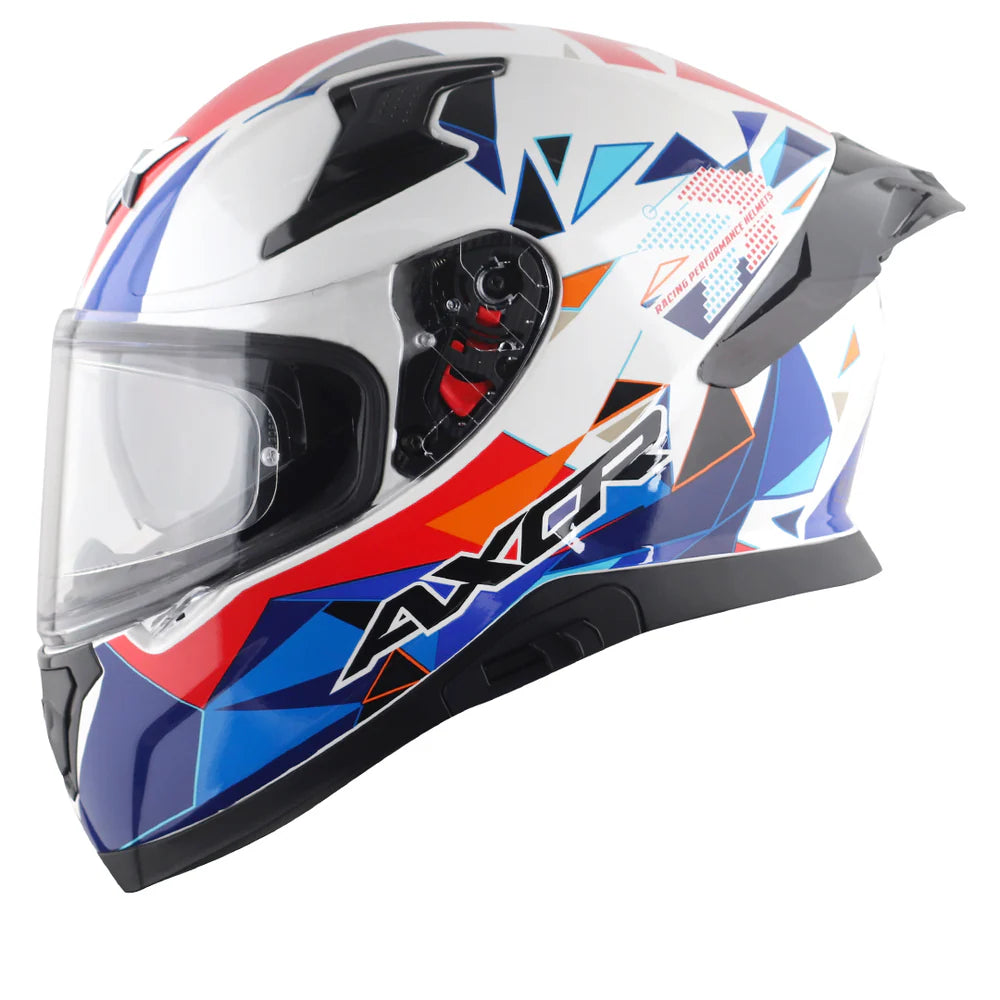 AXOR APEX PRISM HELMET WHITE BLUE