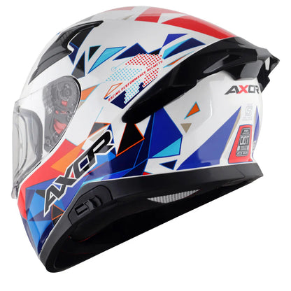 AXOR APEX PRISM HELMET WHITE BLUE