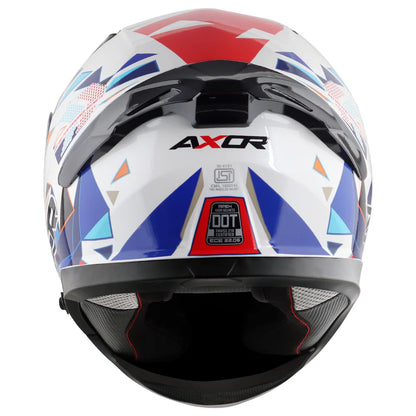 AXOR APEX PRISM HELMET WHITE BLUE