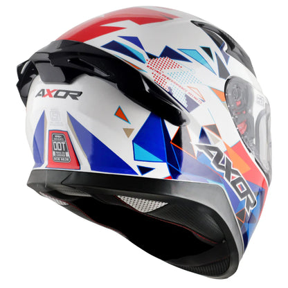 AXOR APEX PRISM HELMET WHITE BLUE