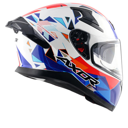AXOR APEX PRISM HELMET WHITE BLUE