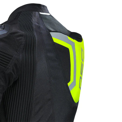 DSG Race Pro V2 Riding Jacket Black Yellow Fluo