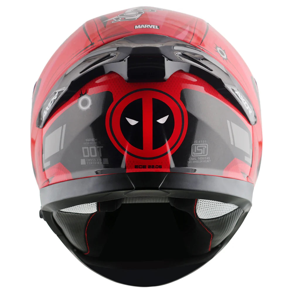 AXOR APEX MARVEL DEADPOOL HELMET RED BLACK