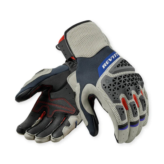 REV'IT GLOVES SAND 5 SILVER RED