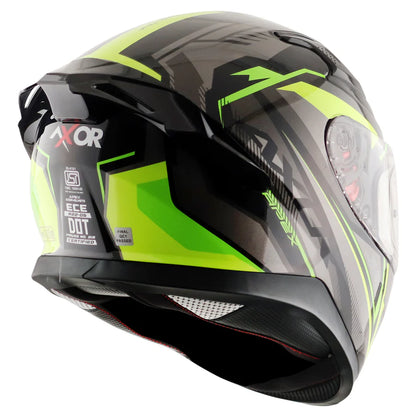 AXOR APEX ROAD TRIP HELMET BLACK GREEN