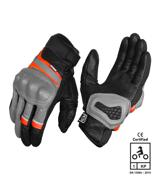 Rynox Air GT SP Gloves Grey Orange