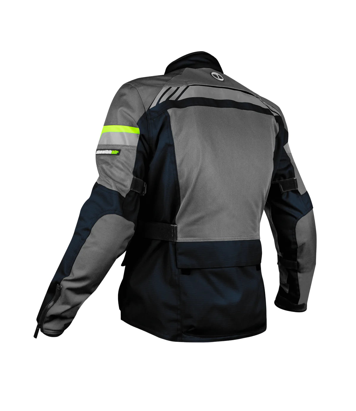 RYNOX STEALTH AIR PRO JACKET-BLUE HI-VIZ GREEN