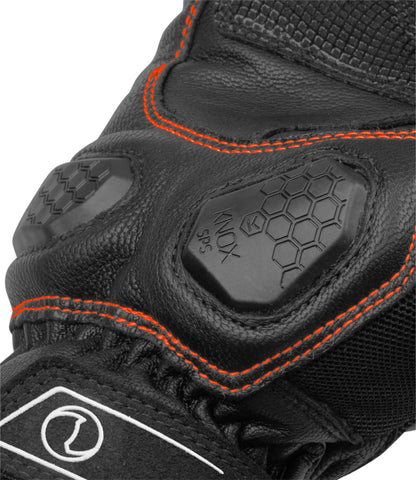 Rynox Tornado Pro 3 Gloves  Black Orange