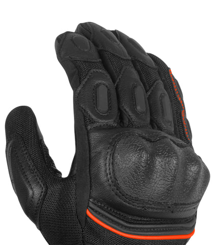 Rynox Tornado Pro 3 Gloves  Black Orange