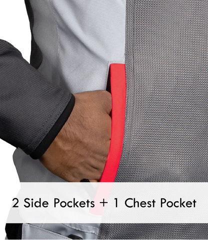 RYNOX AIR GT 4 JACKET - Grey Red