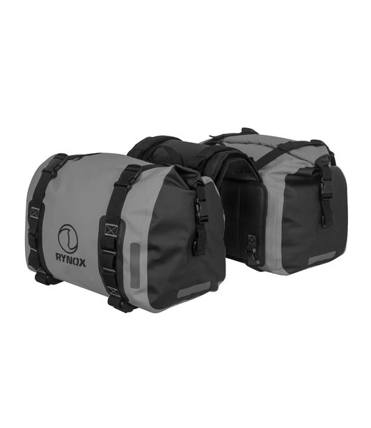 RYNOX EXPEDITION SADDLEBAGS STORMPROOF - LIGHT GREY