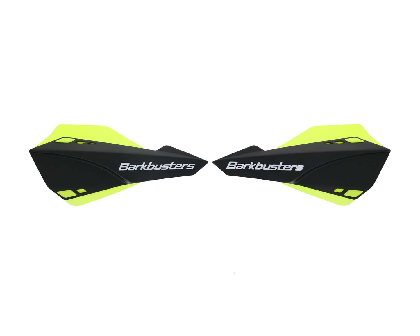 BARKBUSTERS SABRE MX/ENDURO HANDGUARDS – BLACK (WITH DEFLECTORS IN YELLOW HIVIZ)