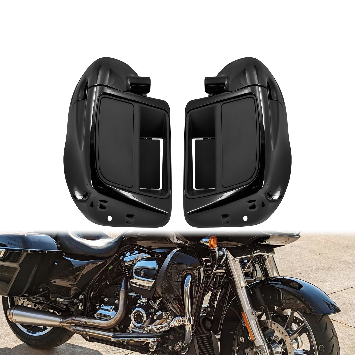 LOWER FAIRING WITH GLOVE BOX FOR HARLEY-DAVIDSON