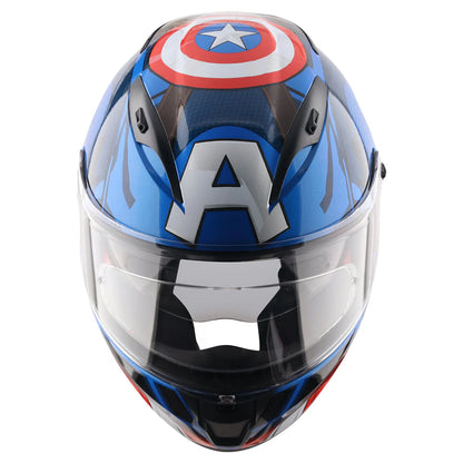 AXOR STREET MARVEL CAPTAIN AMERICA HELMET BLUE RED WHITE