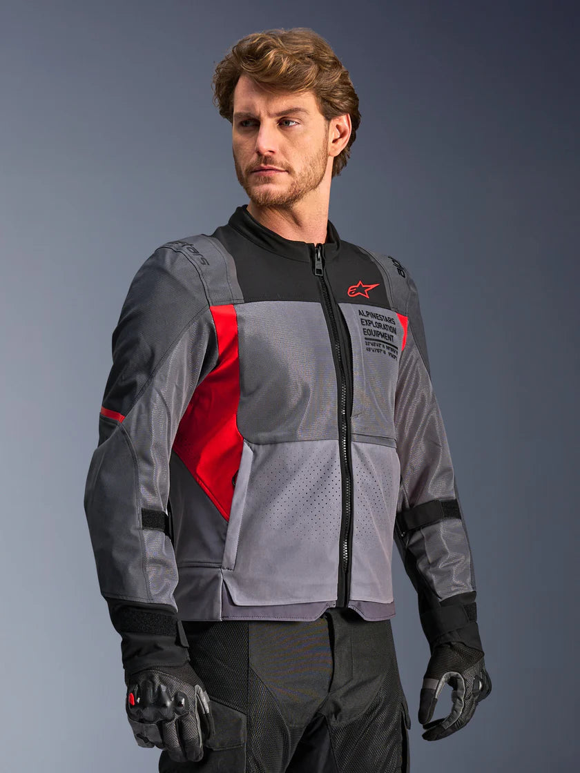 ALPINESTARS ST-2 AIR JACKET-DEEP GREY/DARK GREY/BRIGHT RED