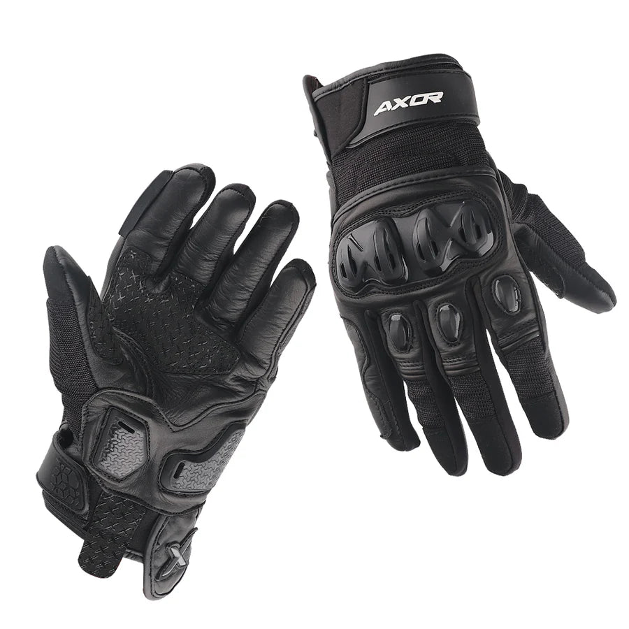AXOR VIPER RIDING BLACK GLOVES BLACK