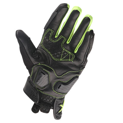 AXOR VIPER RIDING BLACK GLOVES BLACK NEON GREEN