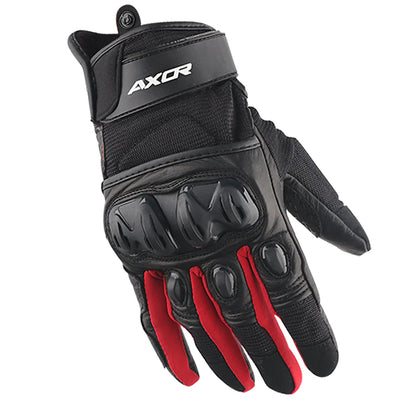AXOR VIPER RIDING GLOVES BLACK RED