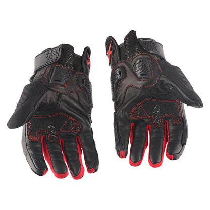AXOR VIPER RIDING GLOVES BLACK RED