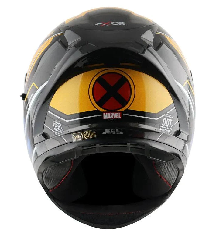 AXOR APEX MARVEL WOLVERINE HELMET YELLOW BLACK