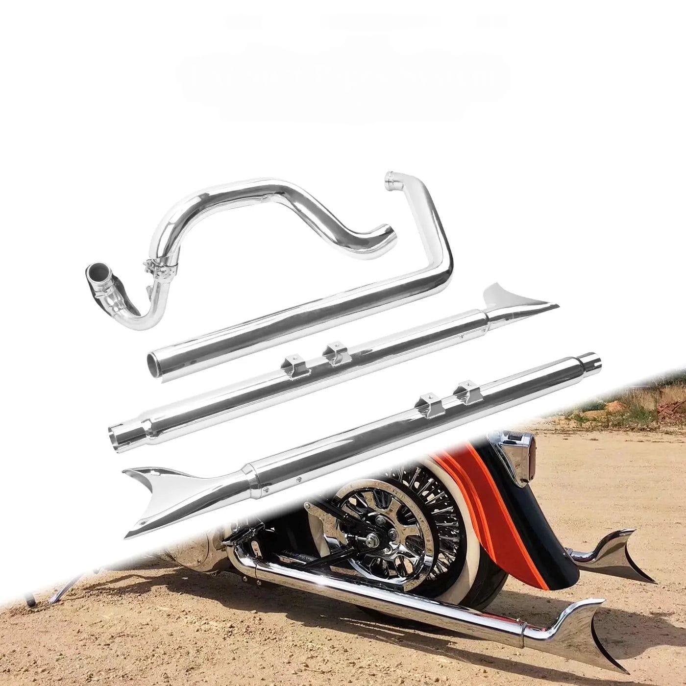 HARLEY-DAVIDSON FISHTAIL EXHAUST FOR M8 SOFTAIL MODELS