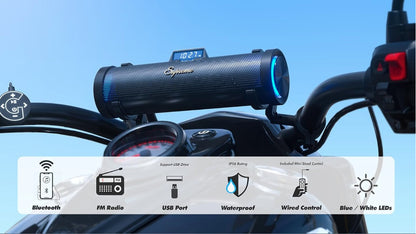 GoHawk Supreme 6-Speaker Motorcycle Soundbar (RD88-S)