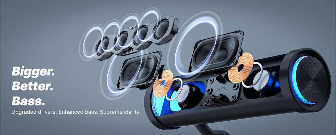 GoHawk Supreme 6-Speaker Motorcycle Soundbar (RD88-S)