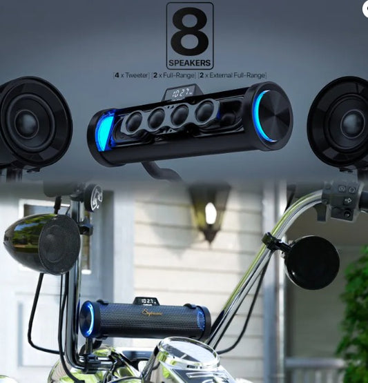 GoHawk Supreme 8-Speaker Motorcycle Sound System (RD88-S42)